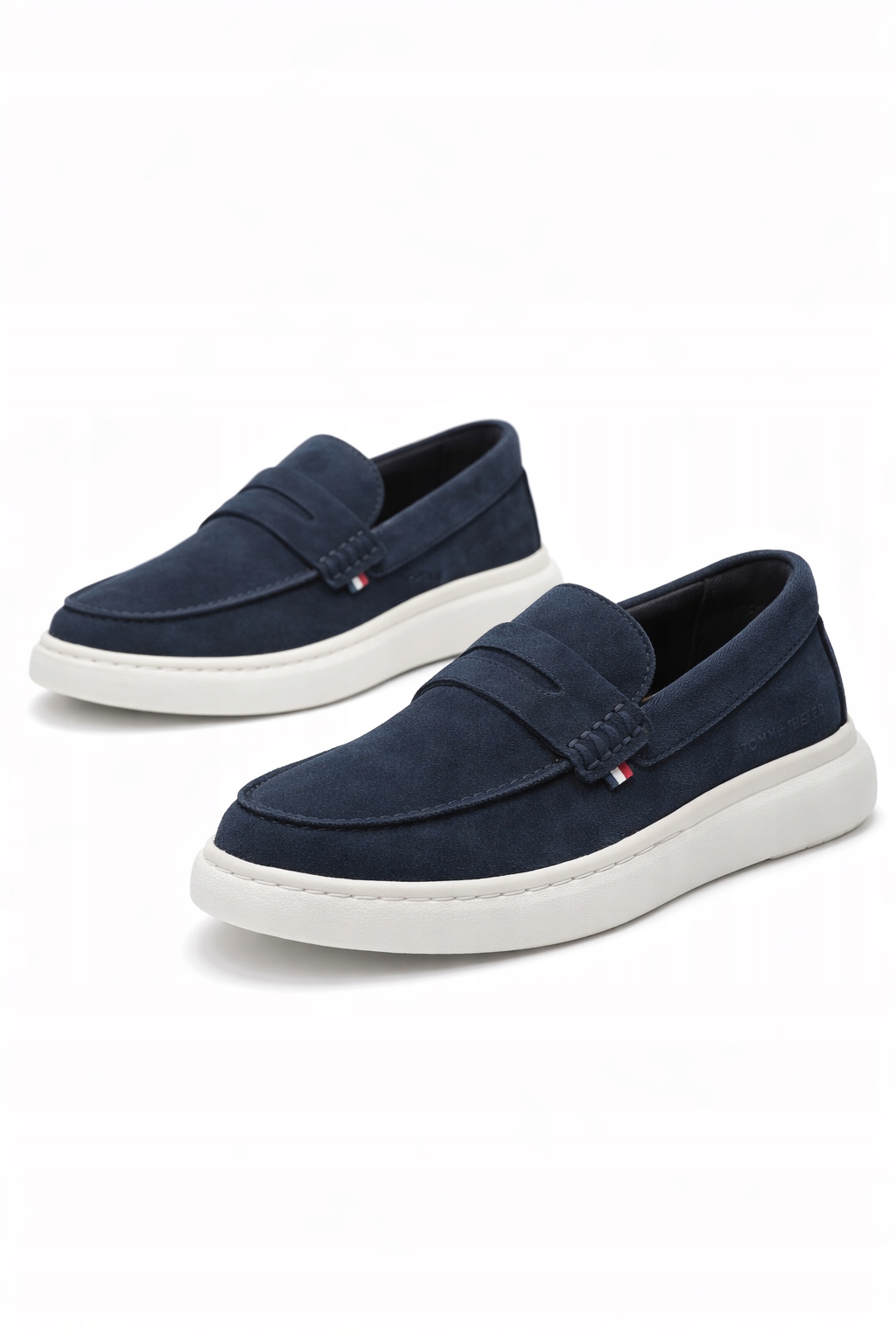 Tommy Hilfiger Modré Pánské Mokasíny Z Přírodní Kůže 45 I4A