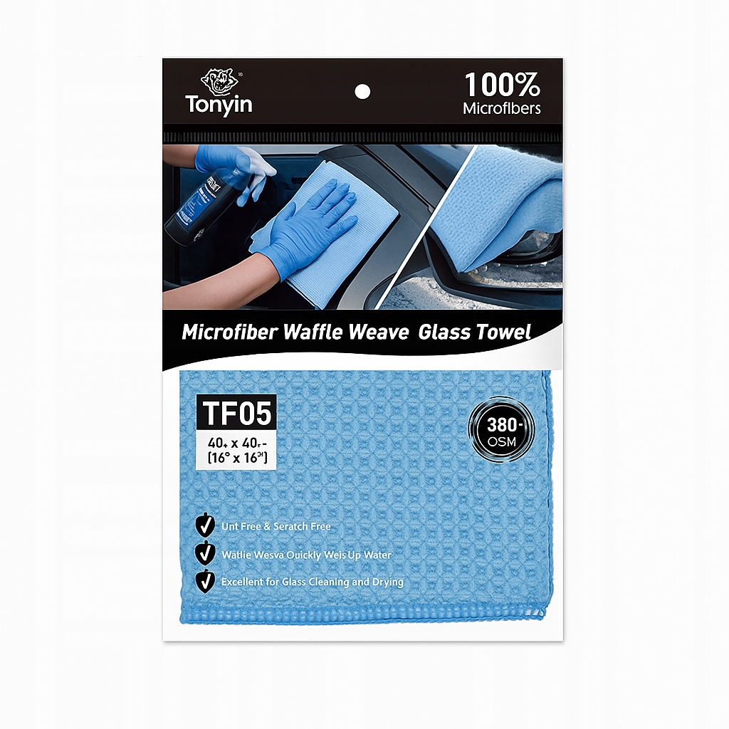 Tonyin Mikrofibra Waflowa j do szyb 380 Gsm (40 cm x 40 cm)