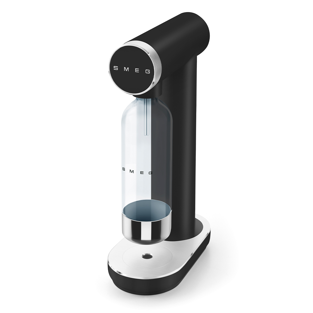 Saturator do wody gazowanej butelka Collezione czarny Smeg
