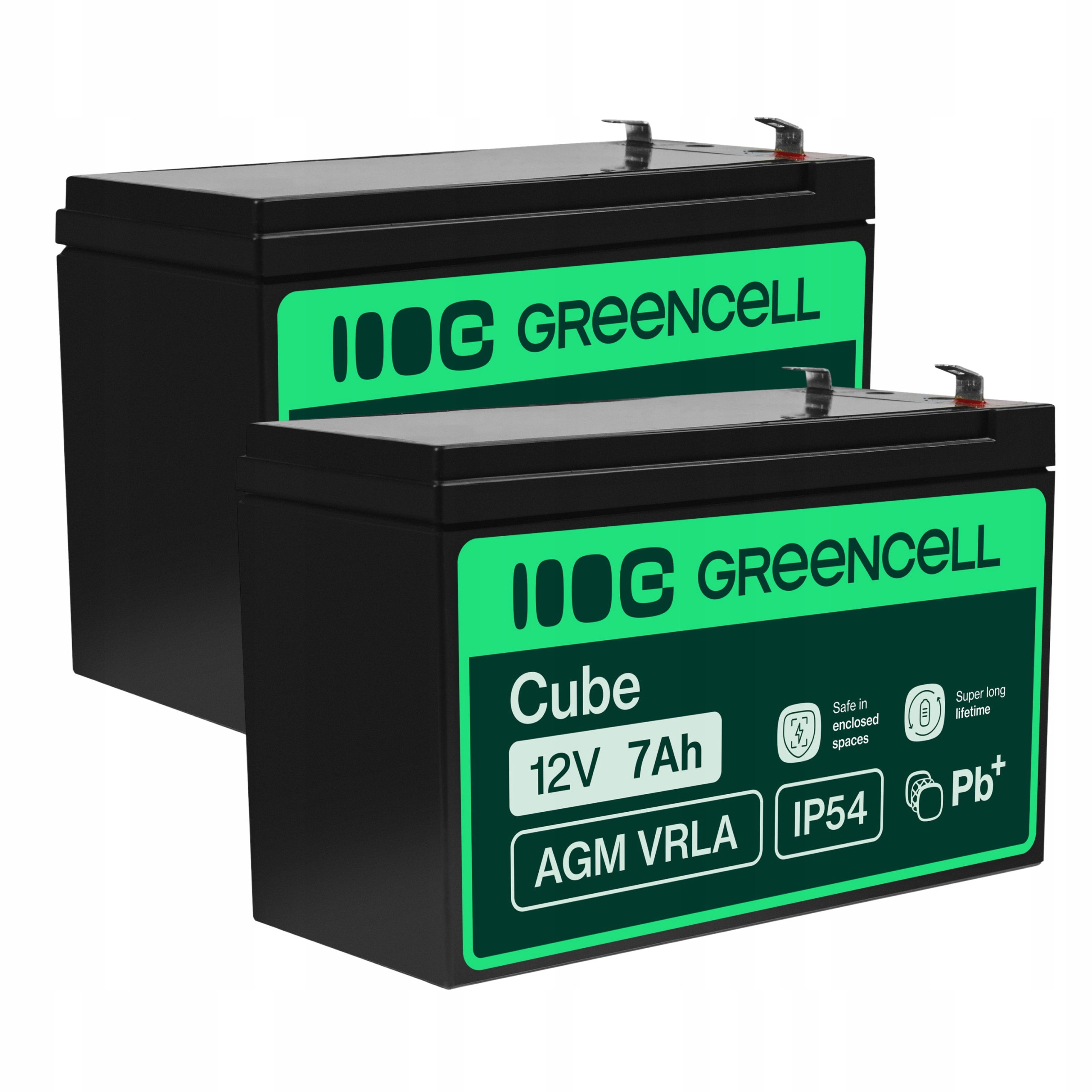 2x Zestaw Akumulator Agm 12V 7Ah żelowy do Ups Autka Zabawki Alarmu bateria