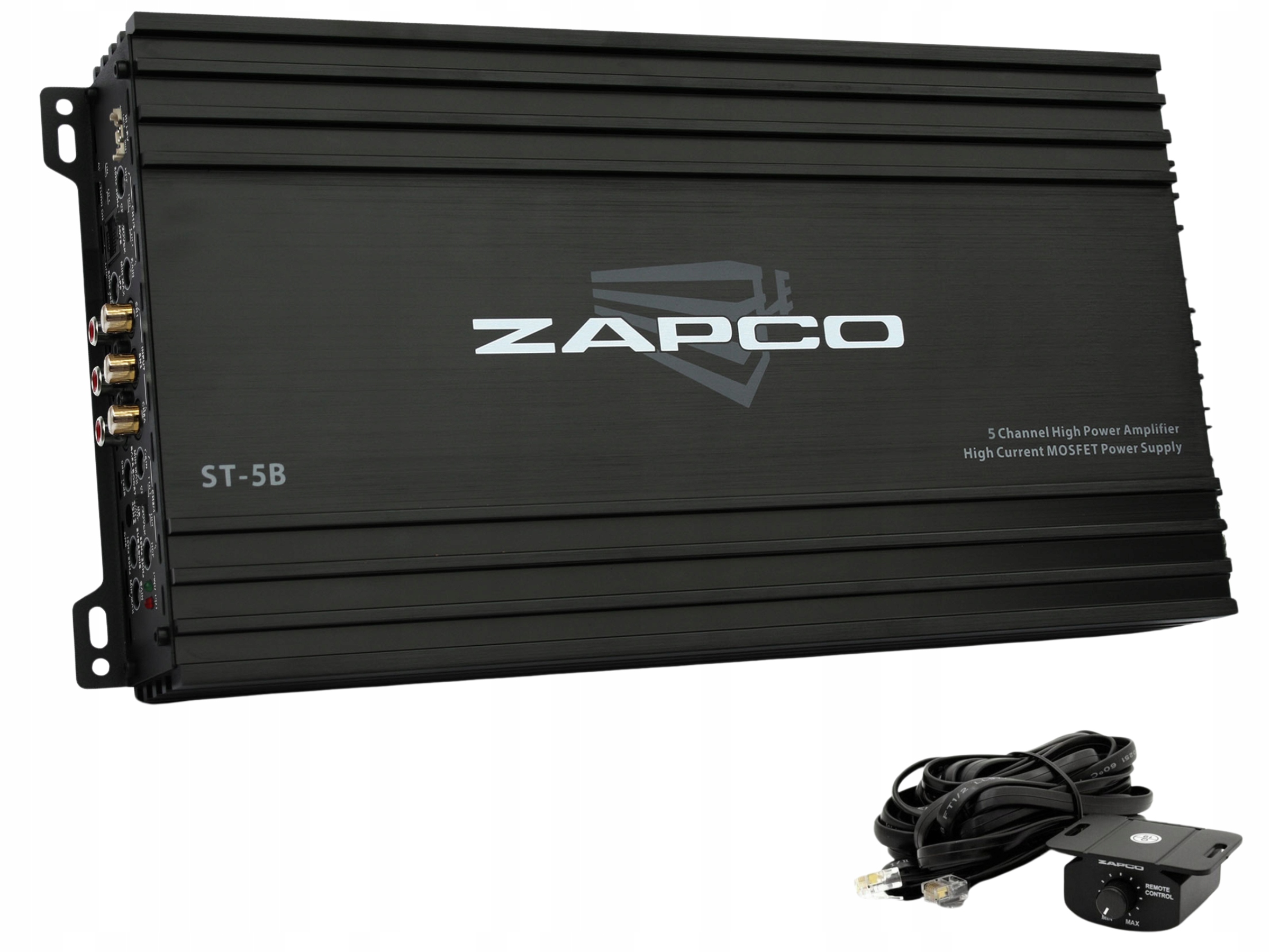 Zapco ST-5B 5-kanálový zosilňovač do auta Ab 4x70/100+1x250/400W Pilot