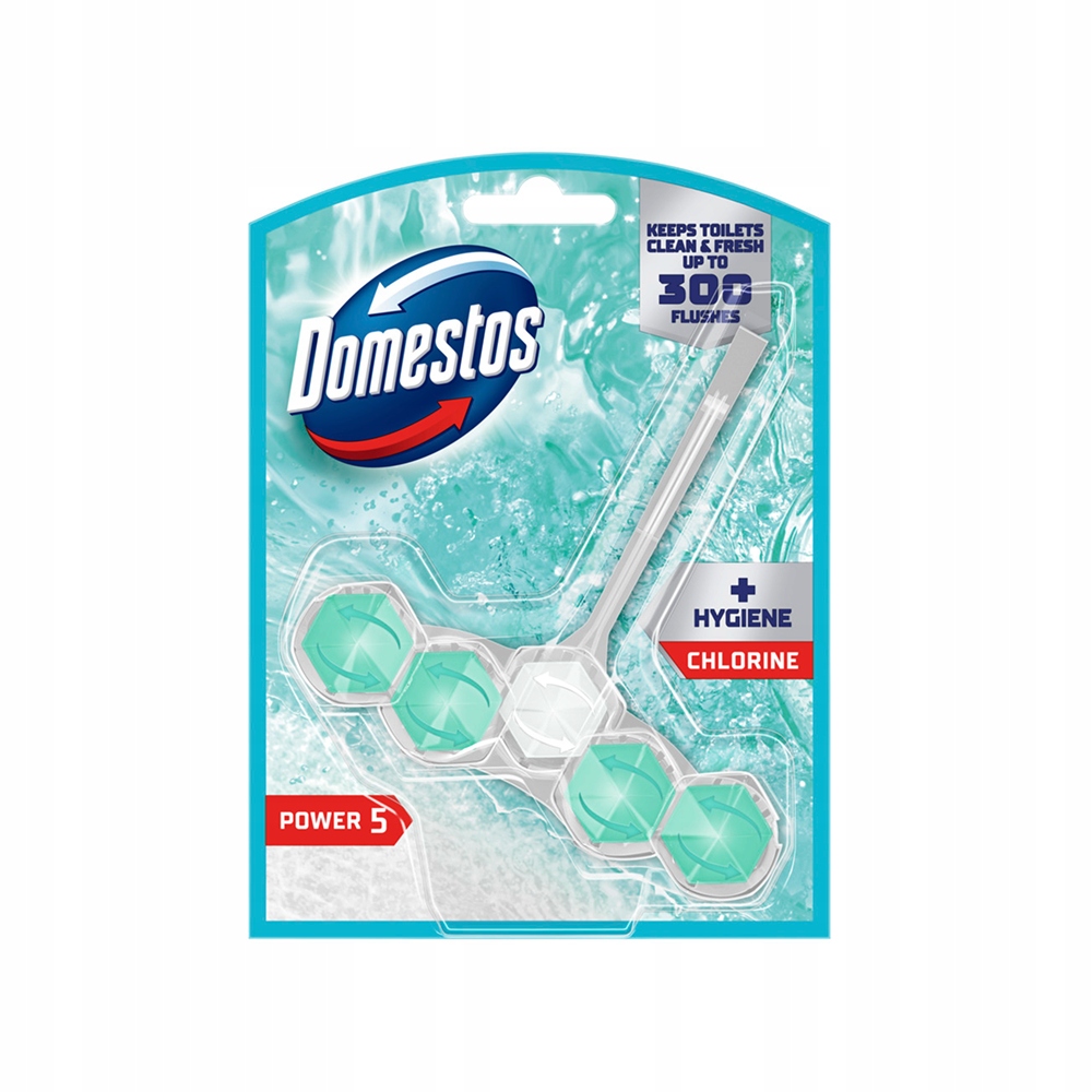 KOSTKA TOALETOWA WYBIELAJĄCA DOMESTOS POWER 5 CHLORINE - 1x50G