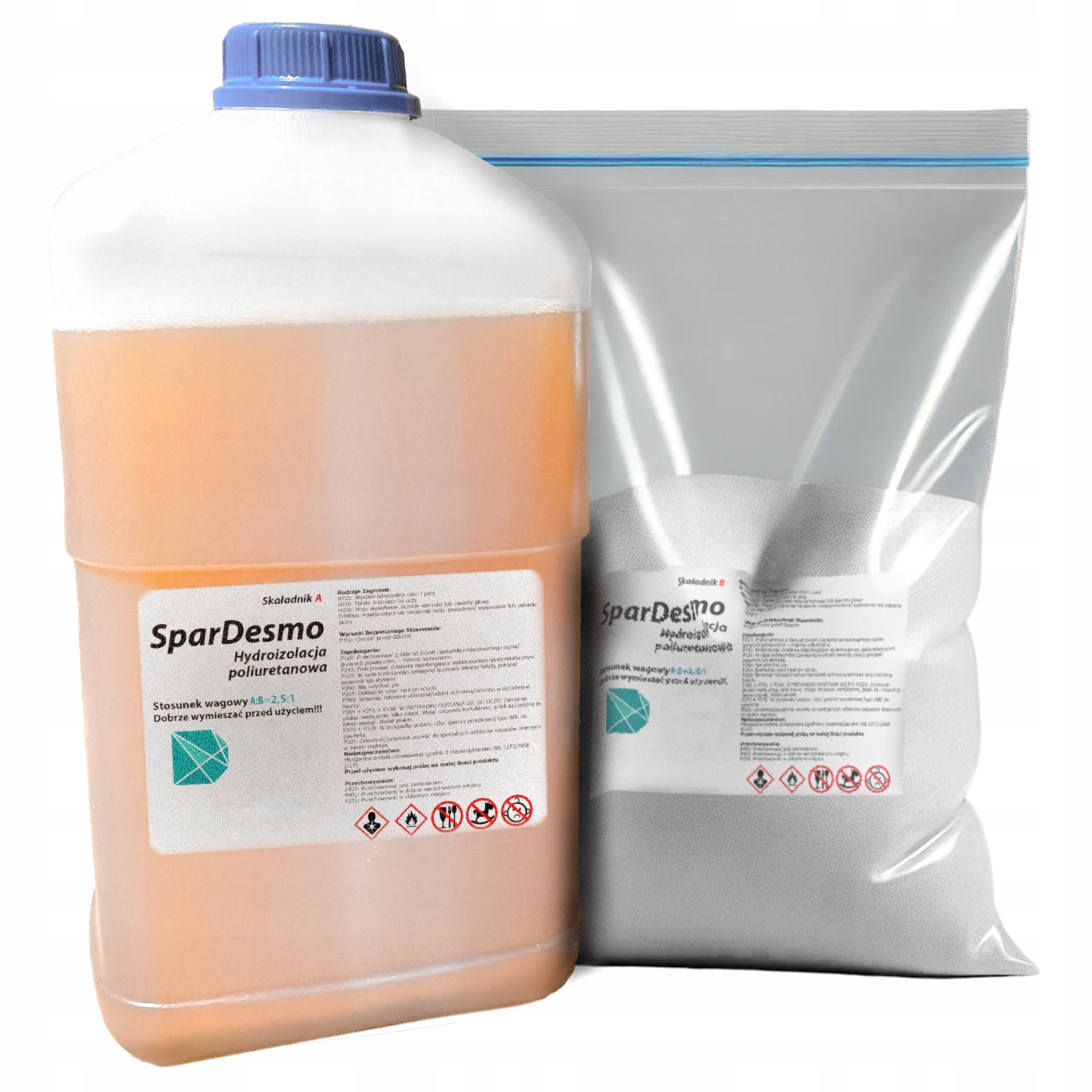 Polyuretánová hydroizolácia 2K na balkón, terasu, garáž, živicu 7 kg