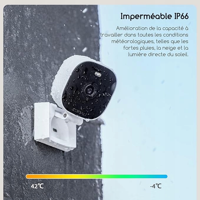 Cooau 2K CU-8310 Bezdrátová WiFi dohledová kamera,