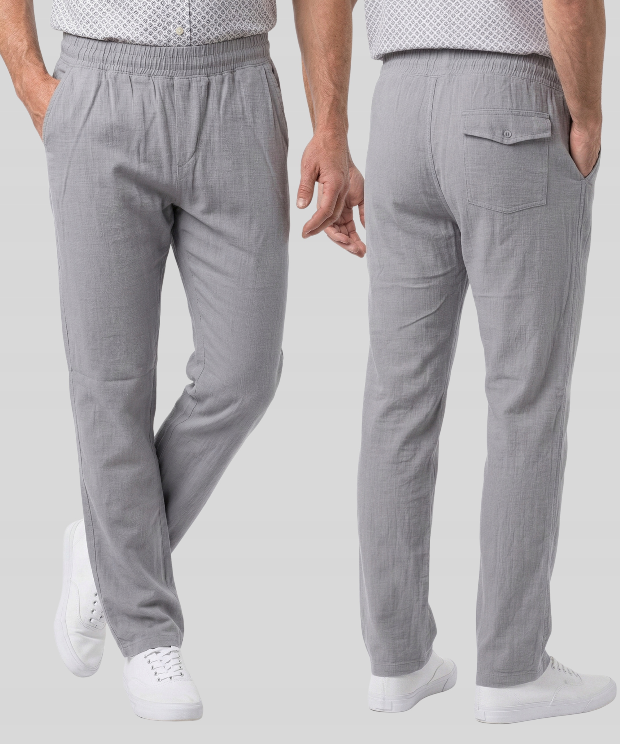 Spodnie Materiałowe Męskie Bawełna Letnie Wiosenne Tureckie Roz. XXL