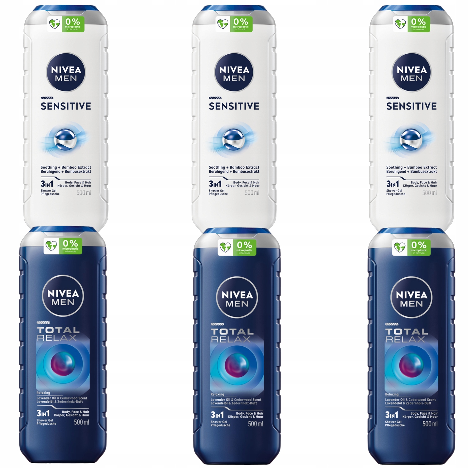 Men Żel pod prysznic męski Sensitive Total Relax
