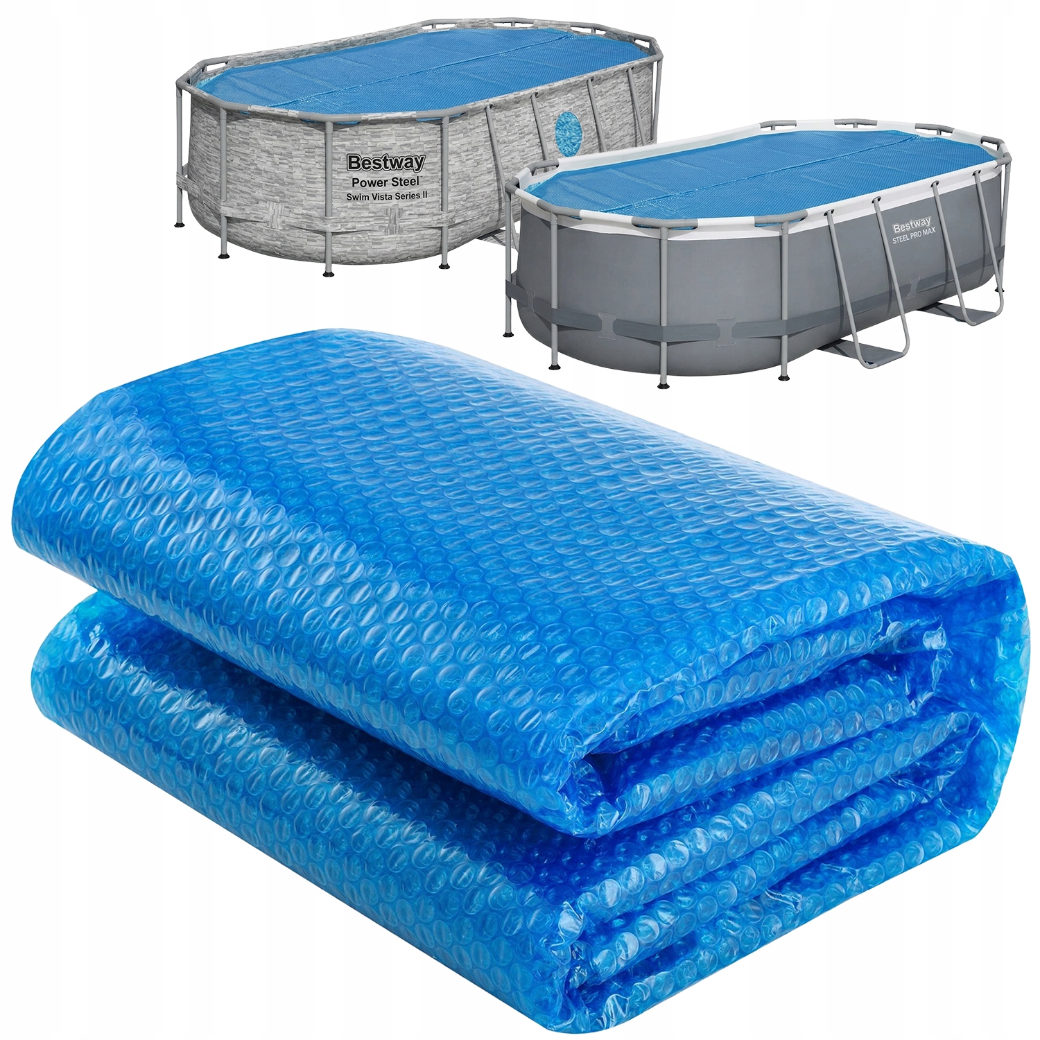 Silný krycí plachta na bazén do bazénu Bestway Steel Pro Max 427x250x100