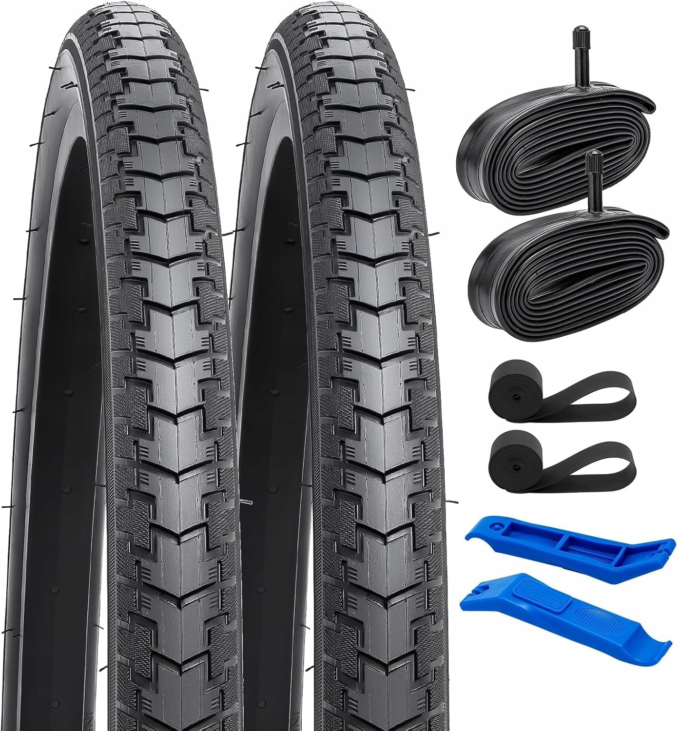 Plášť na kolo s duší YunSCM 24" 2 ks AV32mm pro městské kolo