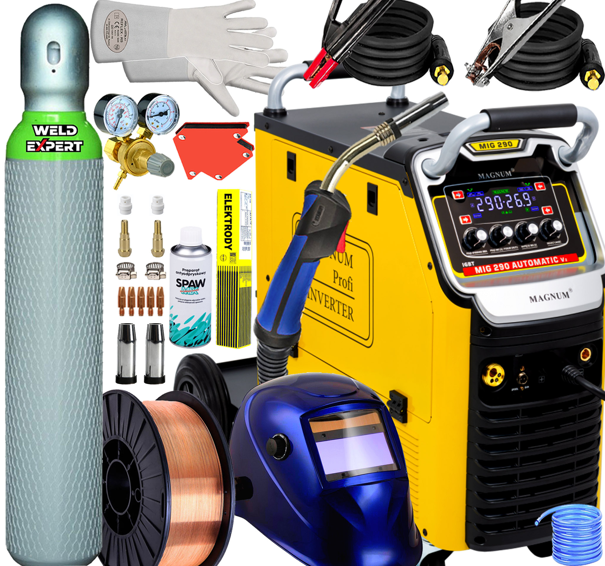 Invertorová Svářečka Migomat Poloautomatická Magnum Mig 290 Automatic 230/400V