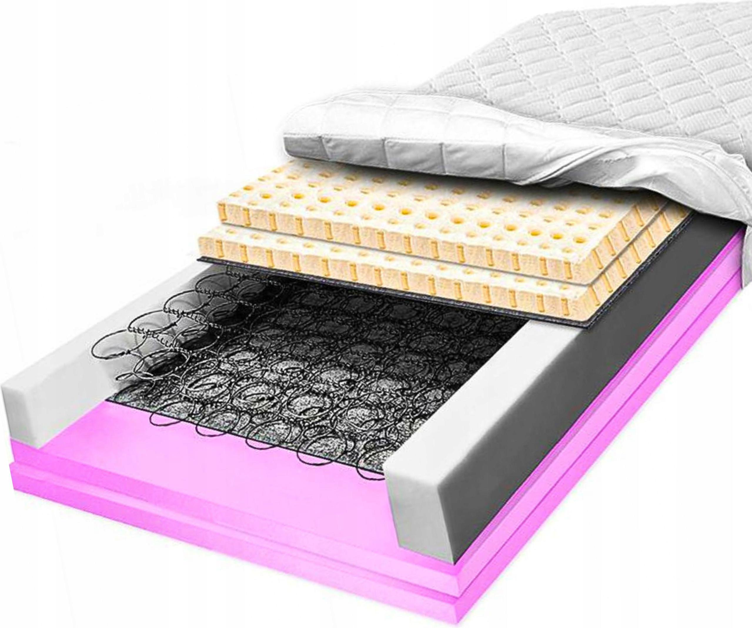 Bonelový pružinový matrac 100x160 Hr Latex s priedušnou ventiláciou 24 cm