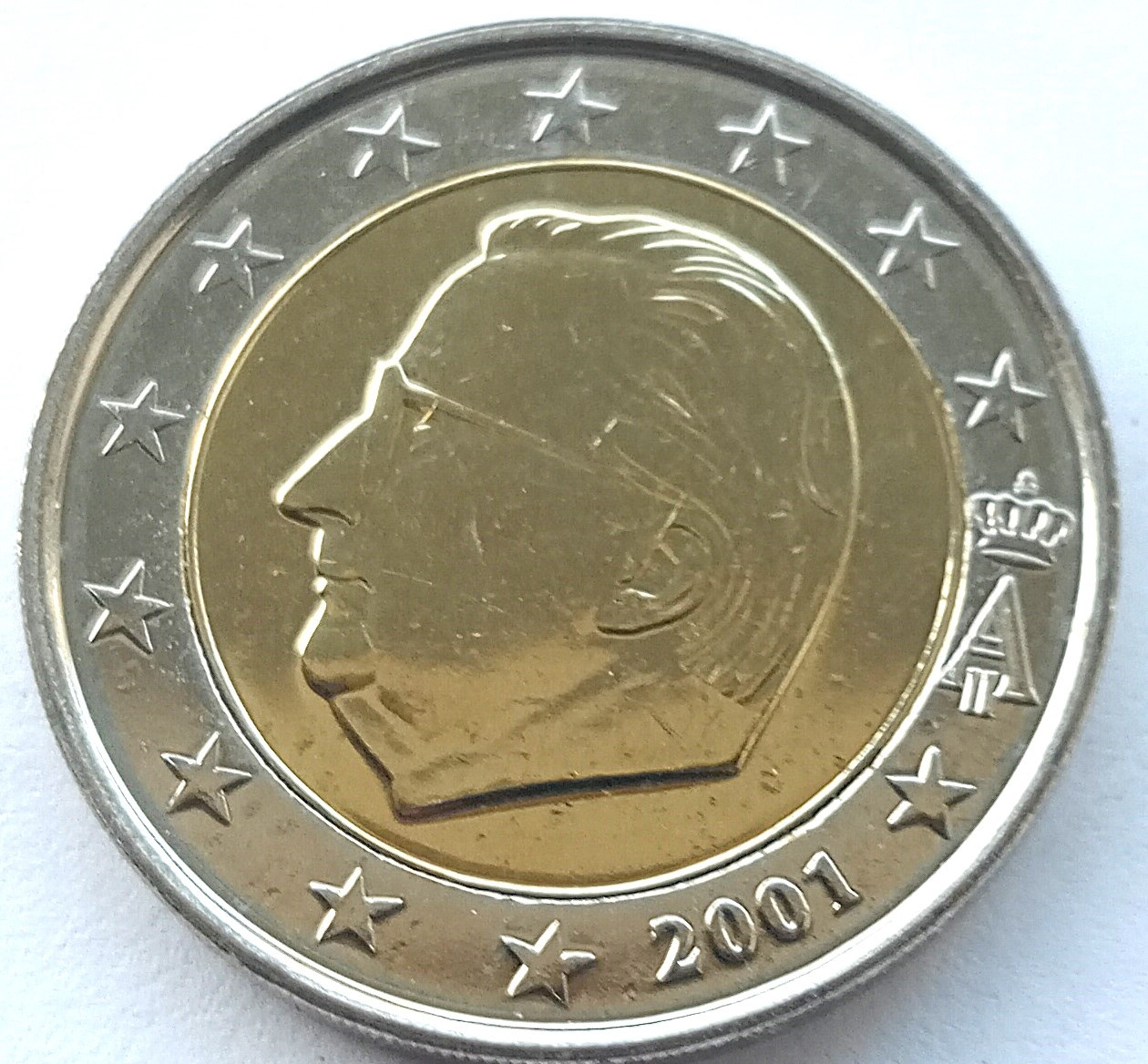 Belgia 2 euro 2001 Mennicza (UNC)