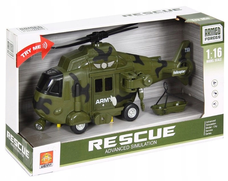 

Wojskowy Helikopter Ratunkowy Światło I Dźwięk