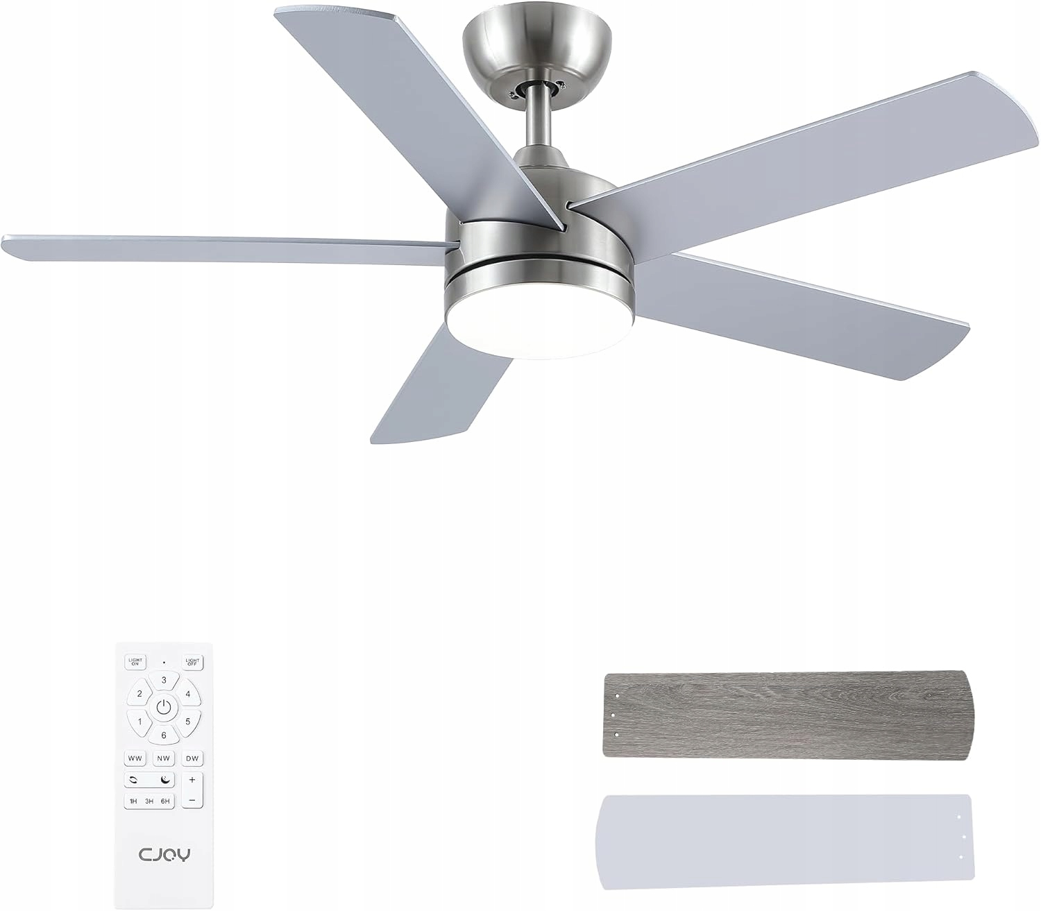 Stropný ventilátor Cjoy s osvetlením, model DY1176-5B/42, 107 cm