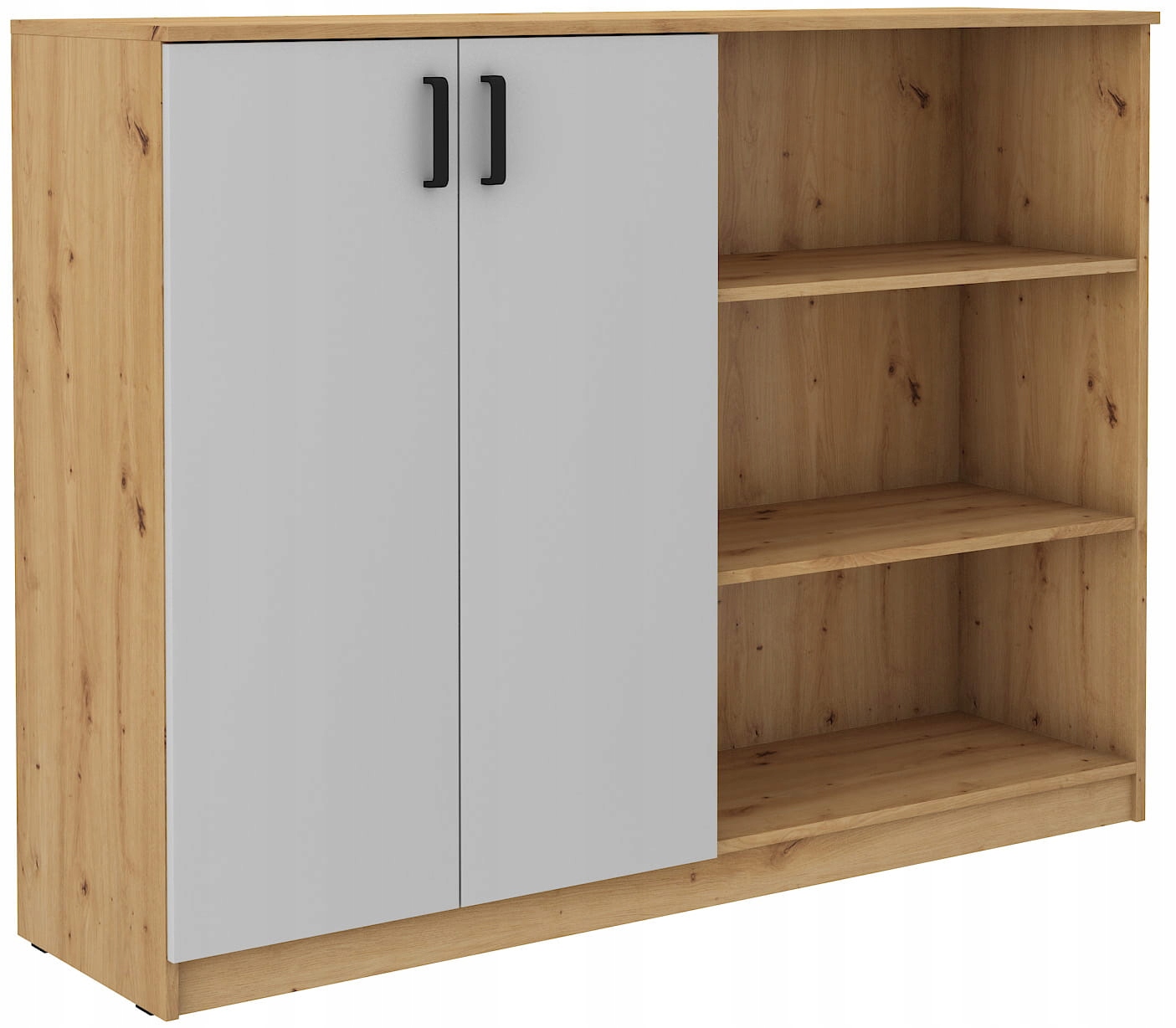 Prostorná Kancelářská Komoda Na Dokumenty Šedá/artisan