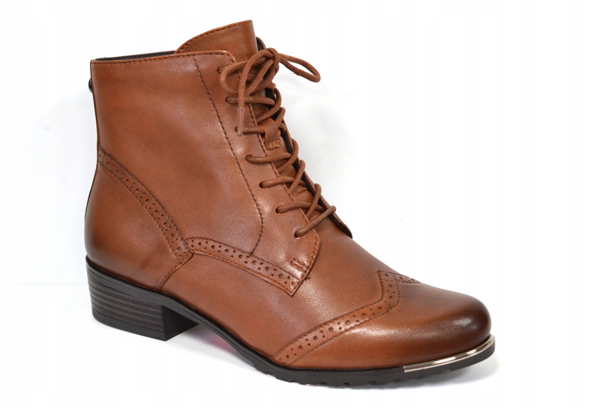 Caprice 25111-43 Kotníkové Boty Boty Cognac Nappa VEL.36