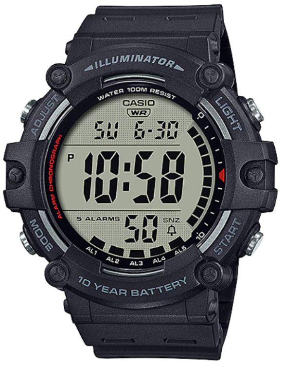 Pánské sportovní hodinky na řemínku Casio AE-1500WH Gravírování Bonus