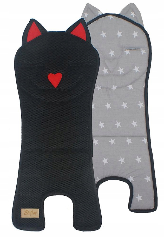 WKŁADKA DO FOTELIKA ROWEROWEGO SIATKA ODDYCHAJĄCA/BAWEŁNA GWIAZDKI