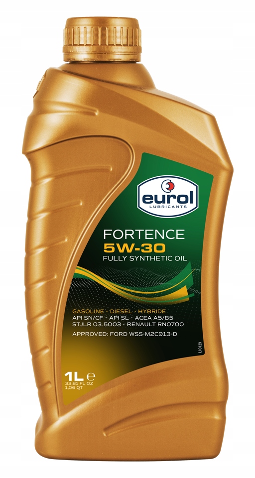 

Eurol Fortence 5W30 Ford Fiat Jaguar 1L