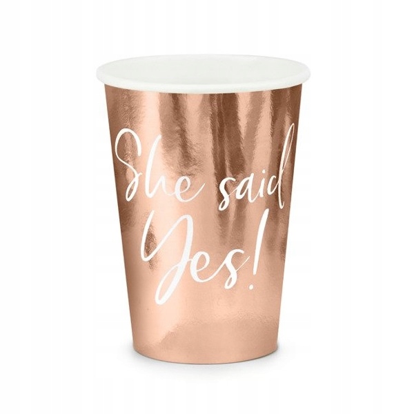 

Kubeczki na Wieczór Panieński She said yes! 6szt