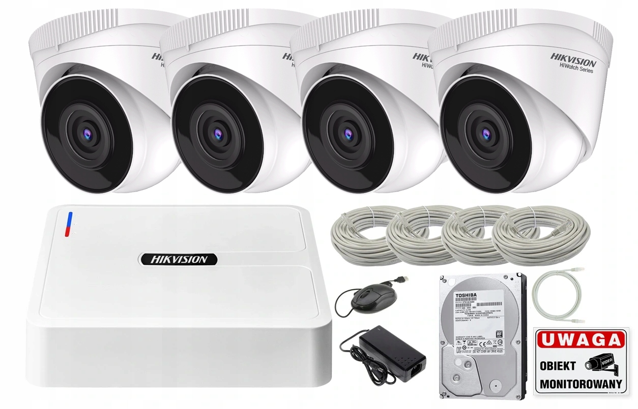 Sada pro monitorování Hikvision Ip domácí monitorovací sada