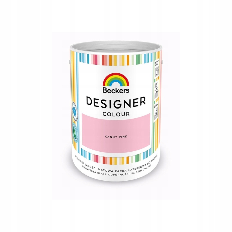 Barva latexová barva Beckers 5 l Candy pink matná