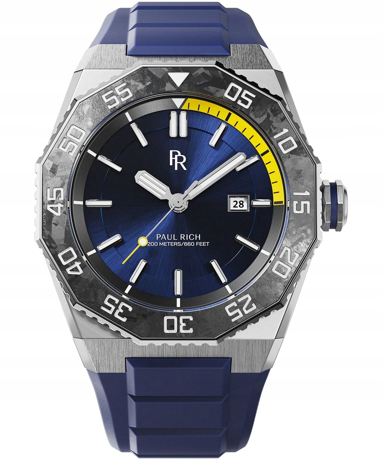 Pánské hodinky Paul Rich Aquacarbon Pro Horizon Blue Sunburst