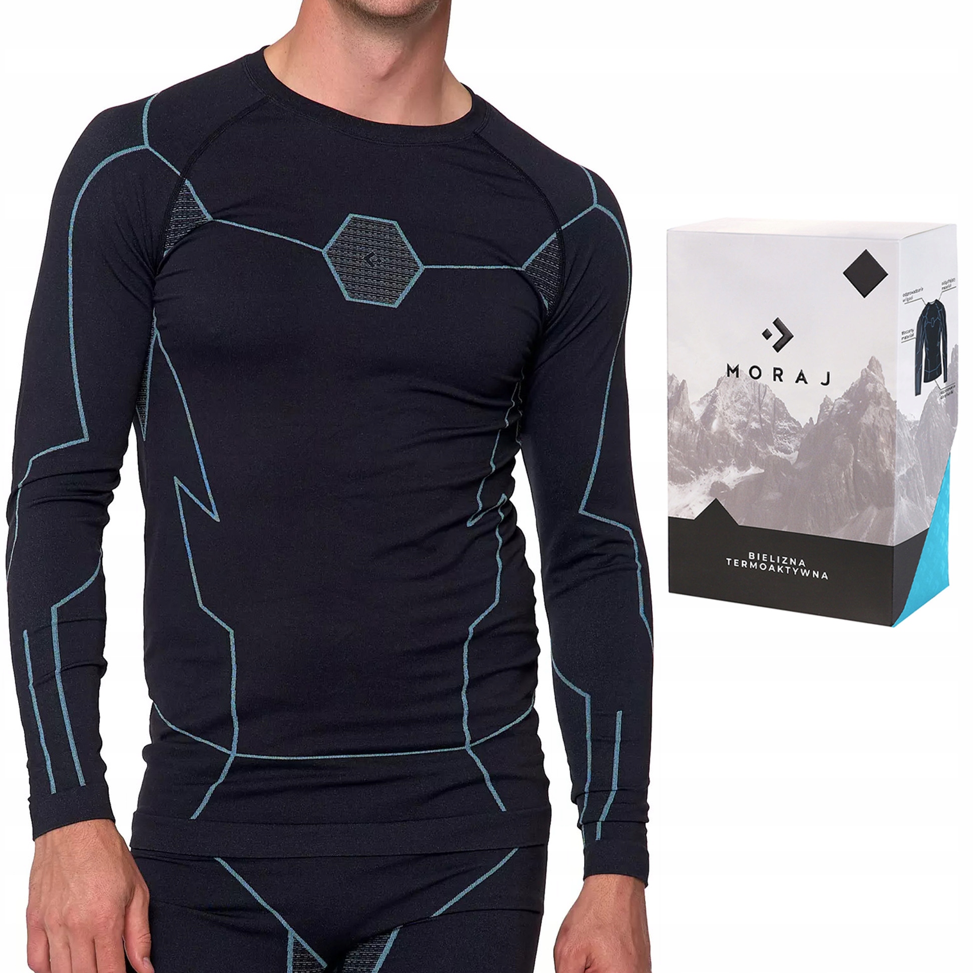 Bluzka Termoaktywna z Jonami Srebra Moraj Koszulka Thermo Bezszwowa XXL