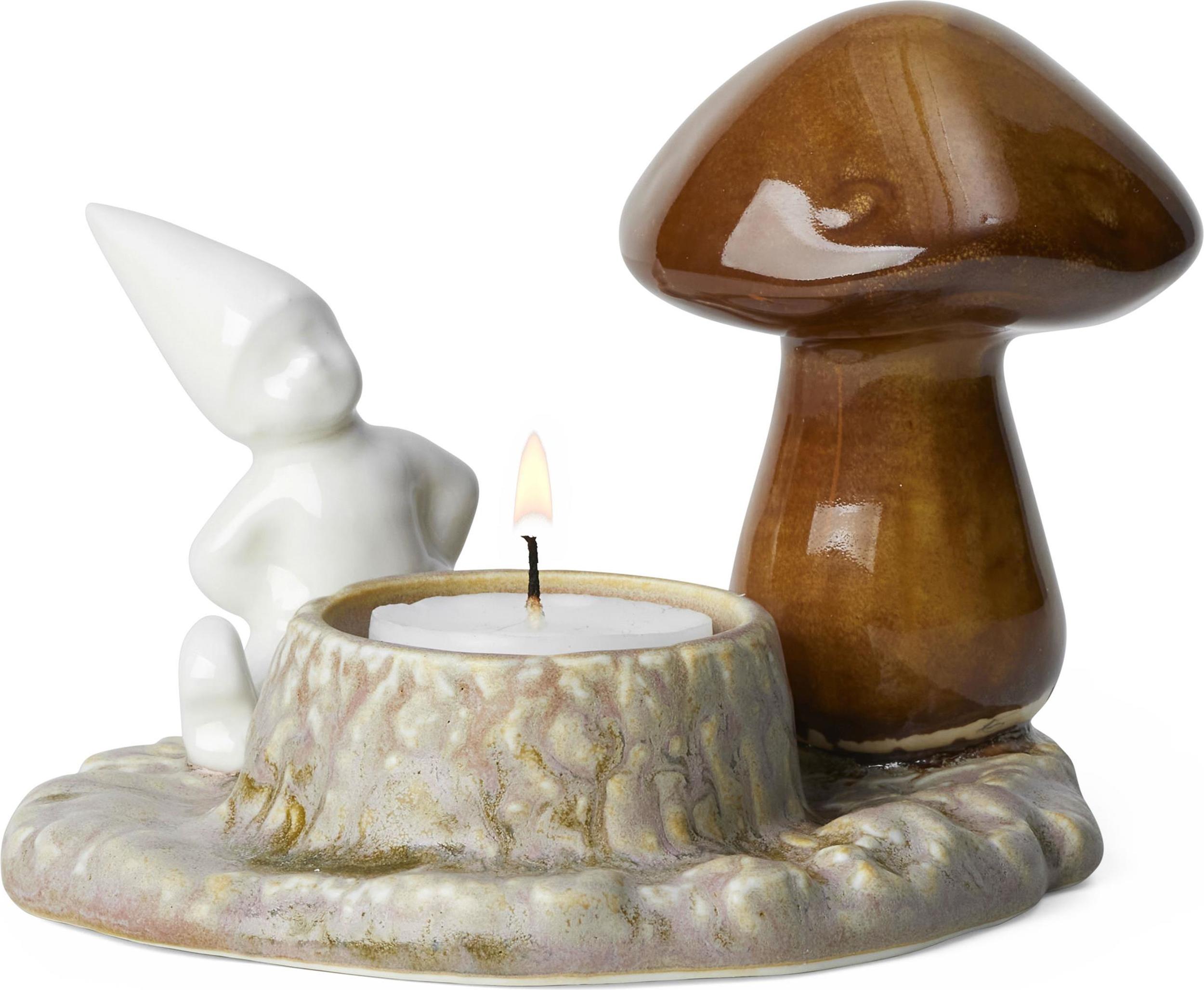 Kähler Christmas Vánoční svícen Elf s houbičkou