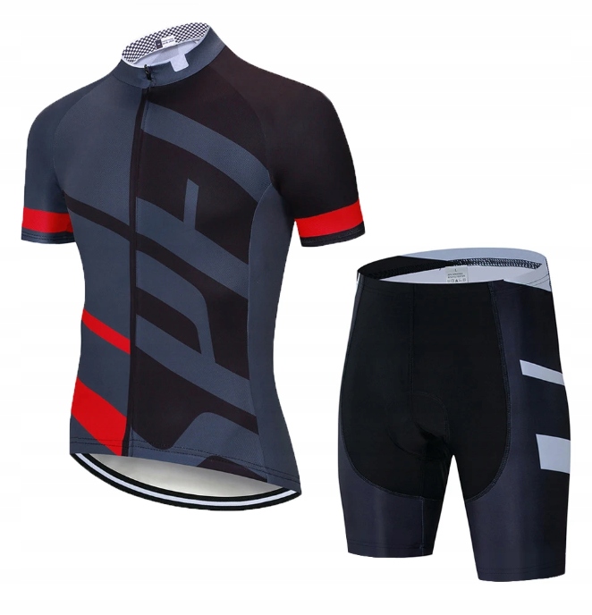 Strój kolarski rowerowy wkładka żelowa 9D komplet na rower M