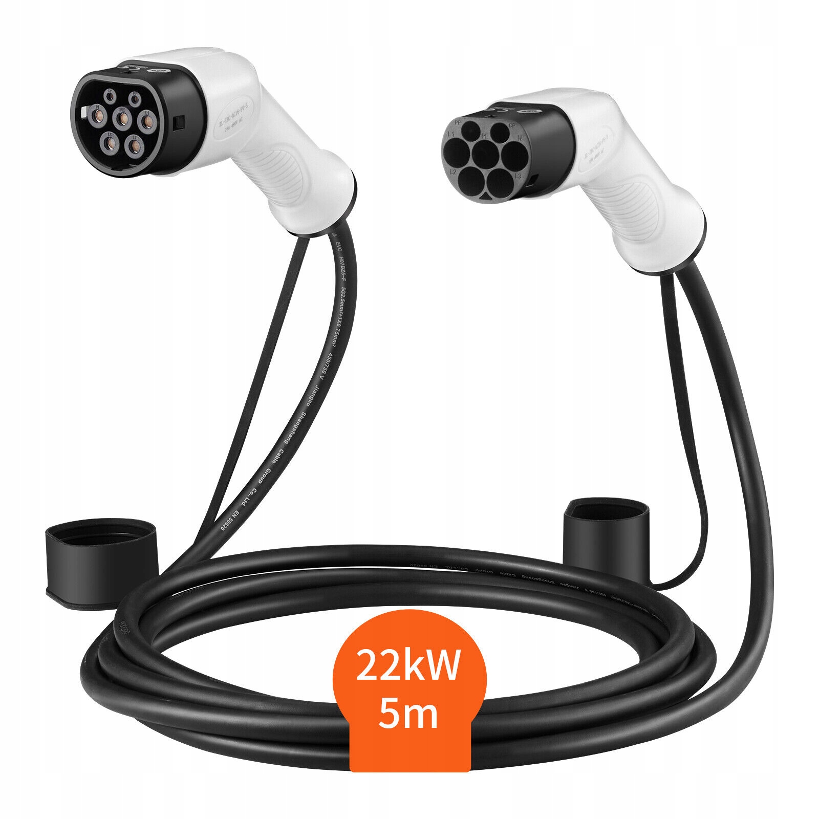 

Kabel do Ładowania Samochodów Type2 22kW 5 metrów
