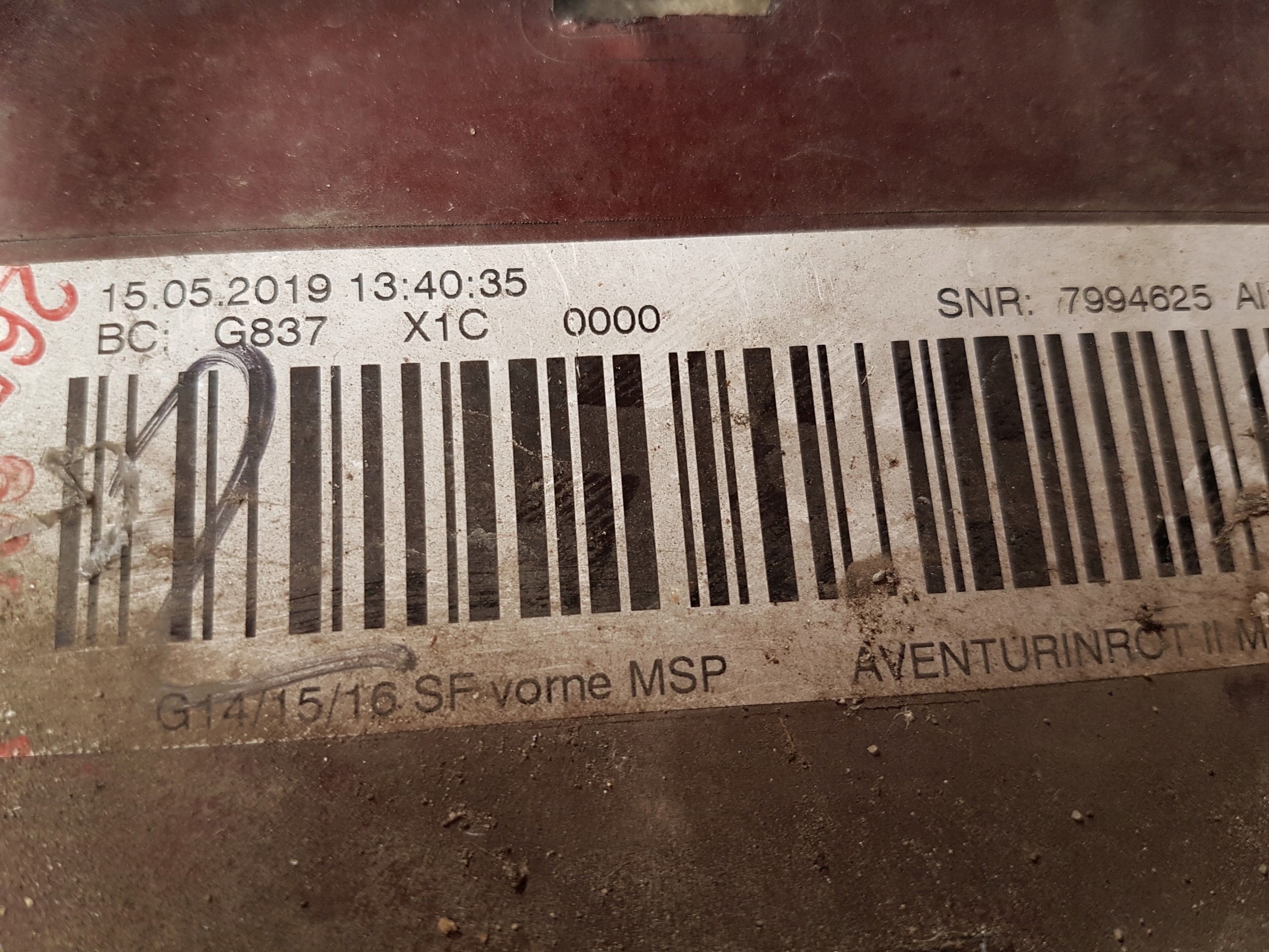 front bumper BMW SERIA 8 G14 G15 G16 m-packet