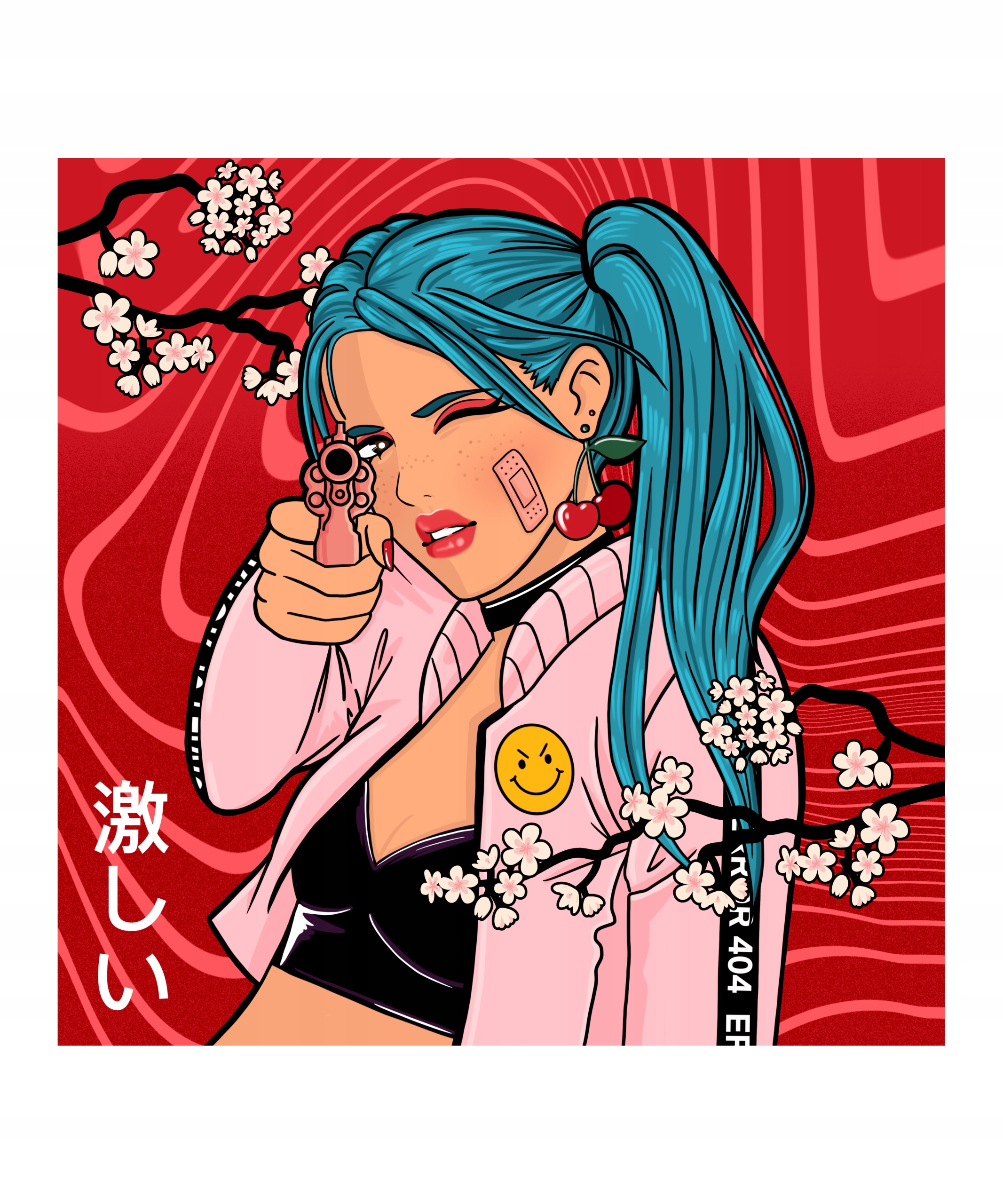 

Naprasowanka Termo Naklejka Aplikacja Anime