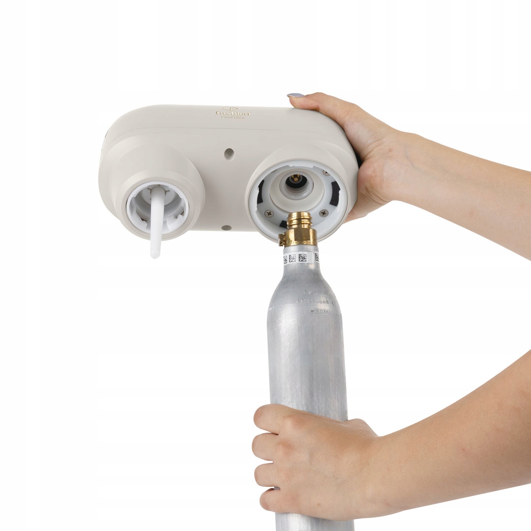 Výrobník sody 2 lahve, Fashion FTV-0130 matný krémově-zlatý