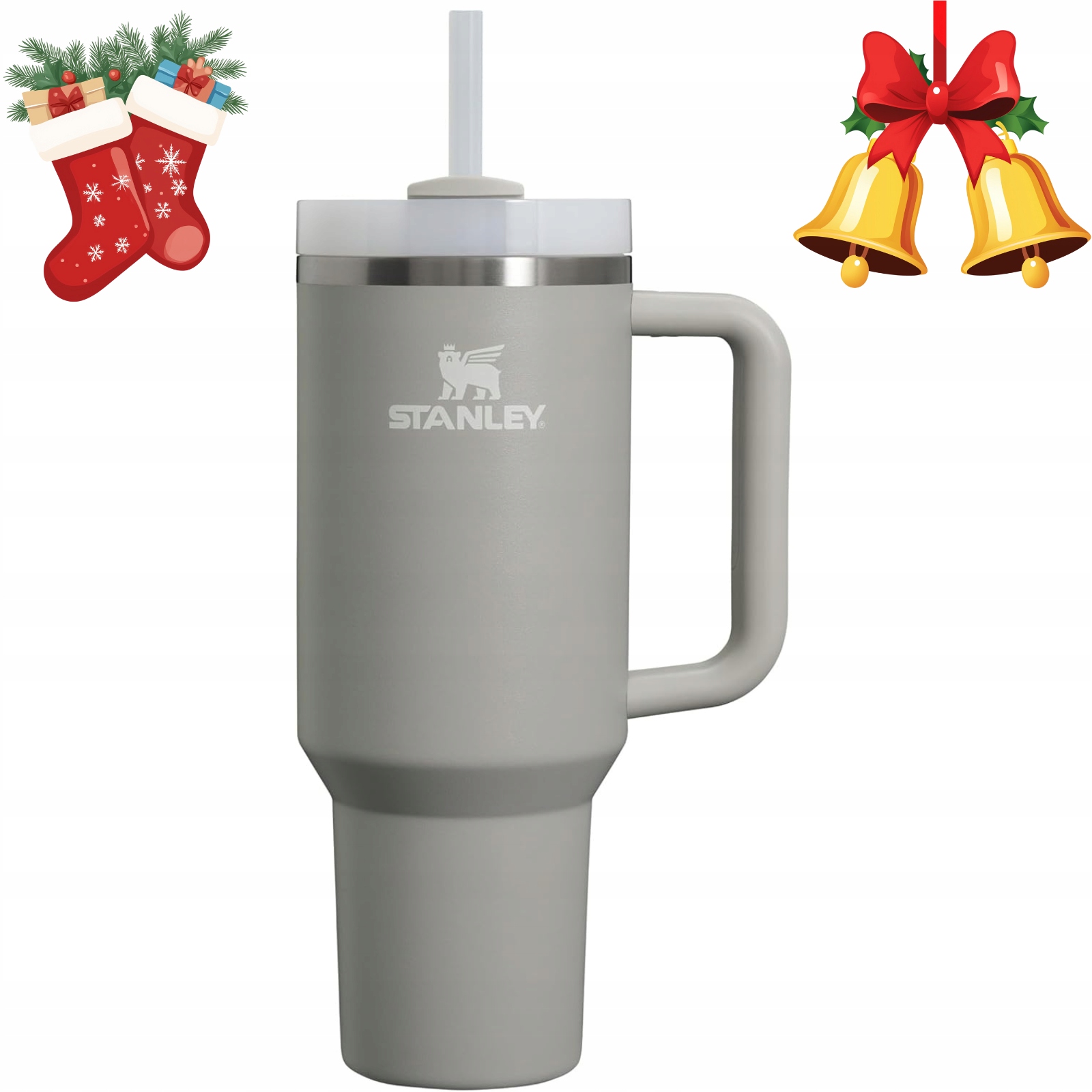 Stanley Quencher H2.0 1,2 – Hrnek S Brčkem A Víčkem – Trvanlivá Ocel Šedá