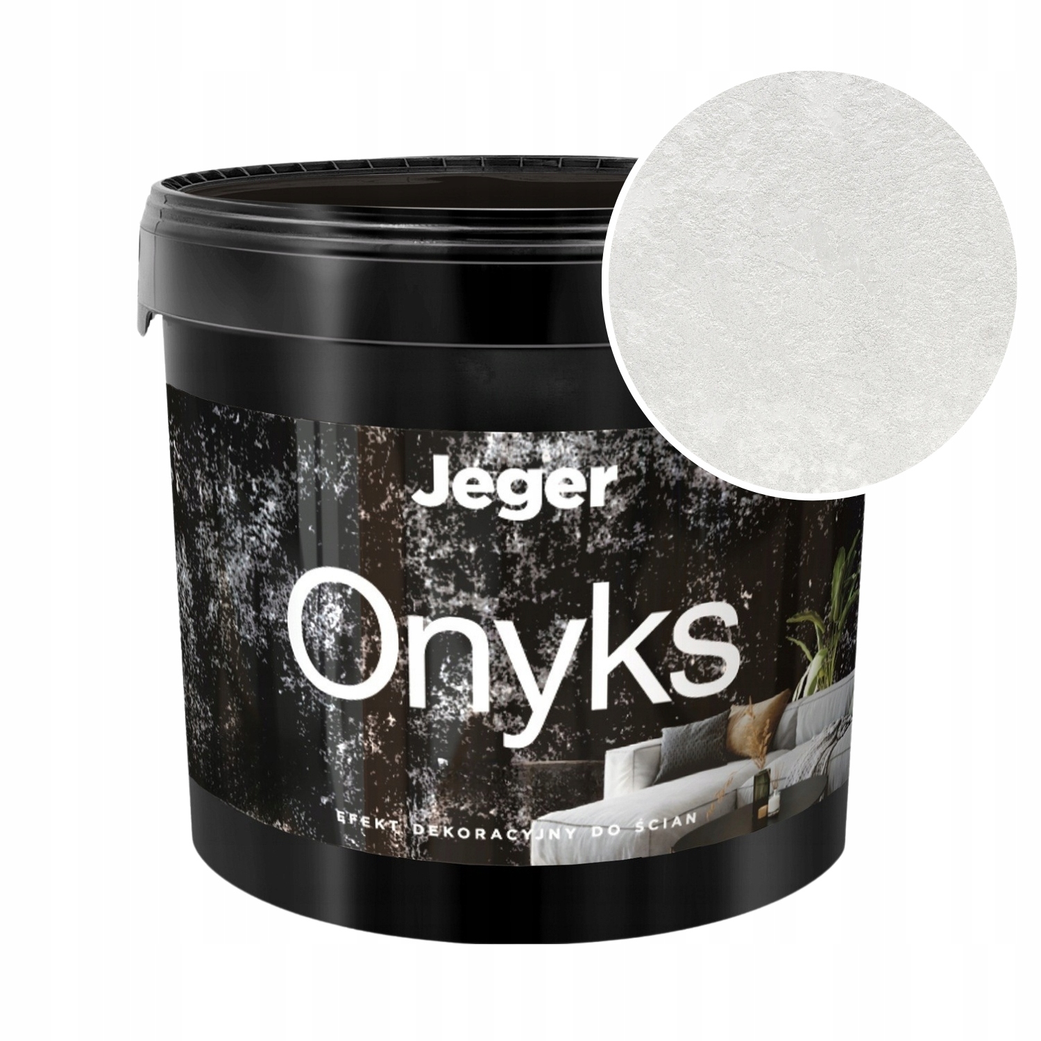 Onyx Masa Dekorativní efekt na stěny Metalizující díry 14 kg Bílý diamant