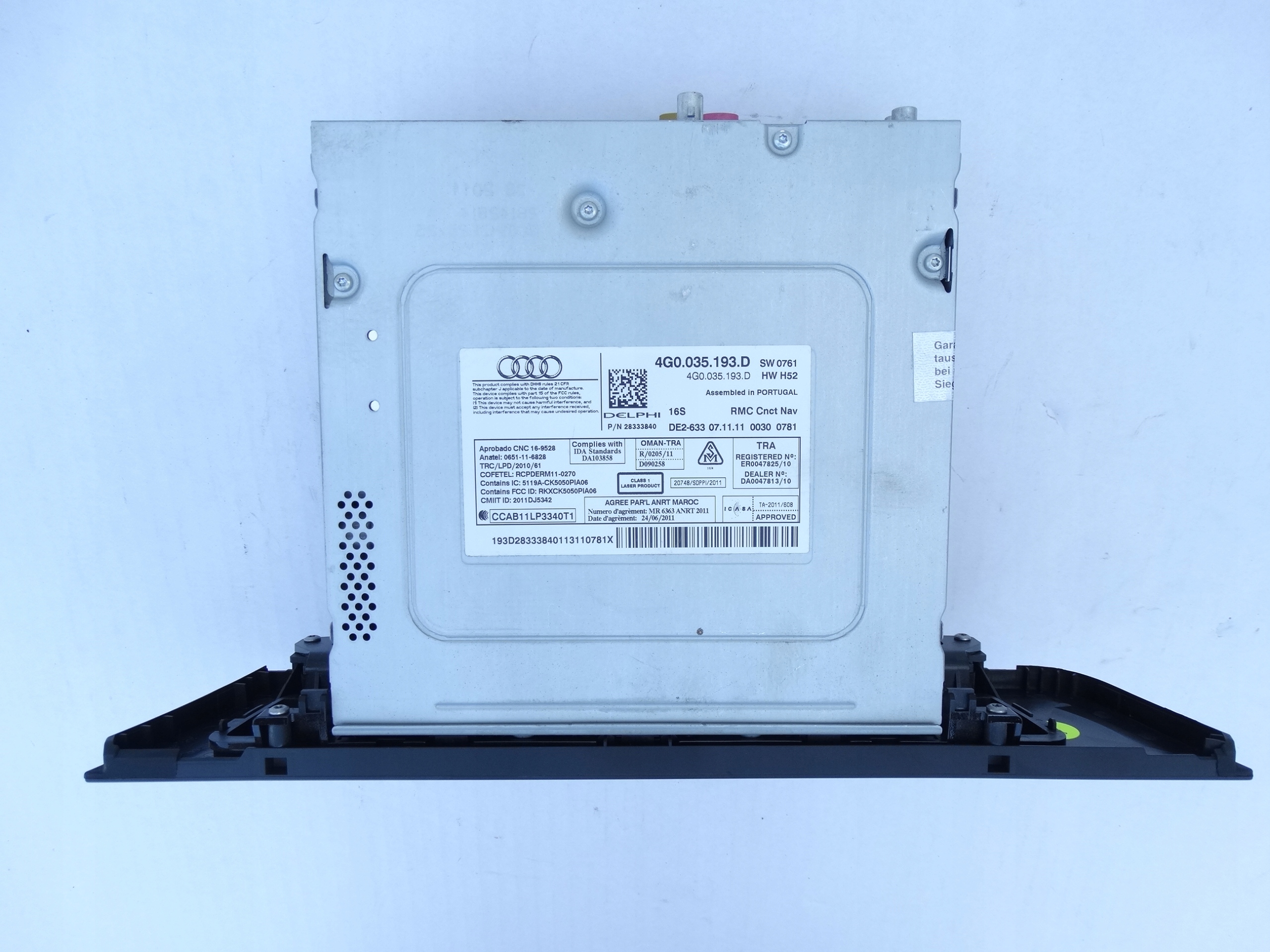 AUDI A6 C7 A7 radio module player navigation devices KART 2X SD MMI RMC 4G0035193D