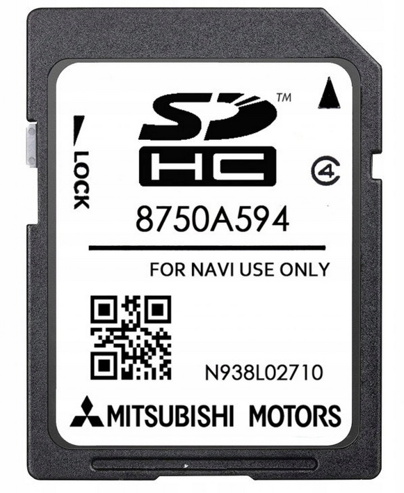 Mapa Navigační Karta Mitsubishi 8750A594 W15 W17 Outlander Lancer Pajero