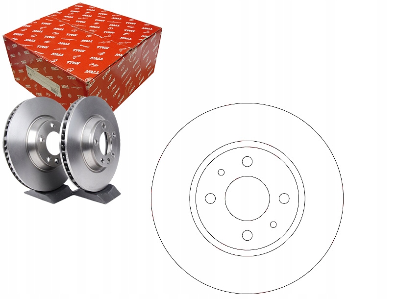 Kotouče 2KS Fiat Přední Panda 12- 500 10-