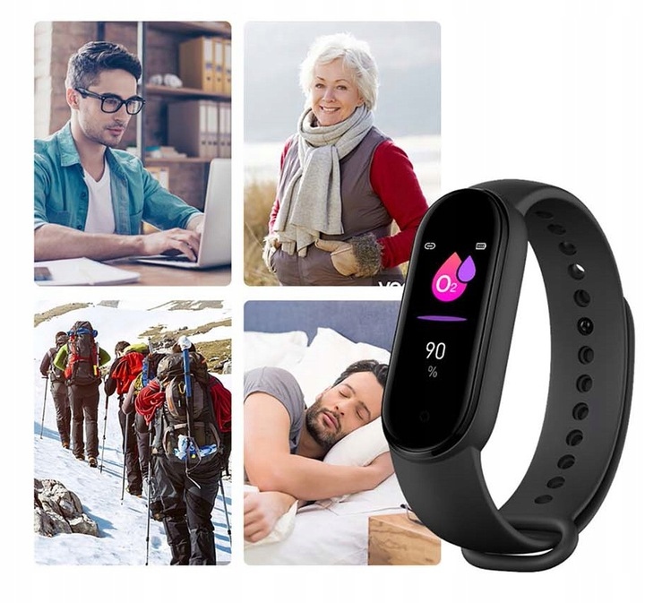 SMARTBAND M7 SMARTWATCH OPASKA SPORTOWA BAND PROFI Komunikacja Bluetooth