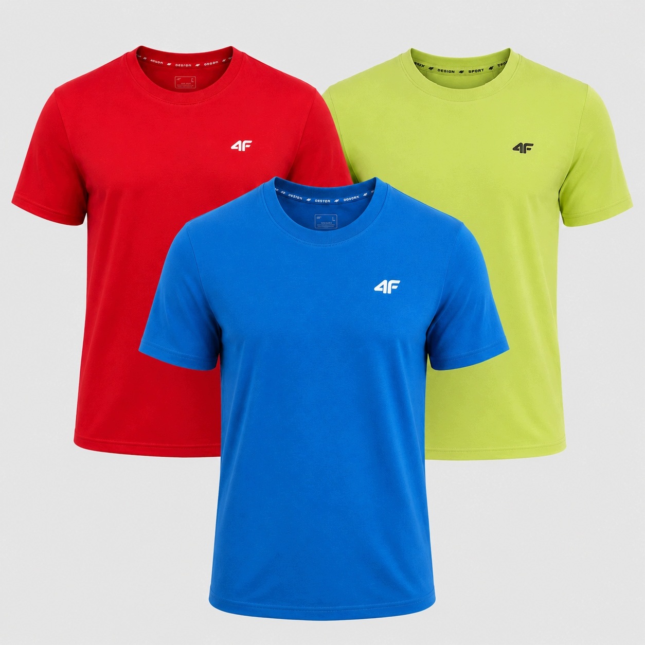 Komplet Koszulek Męskich 4F 3PAK Zestaw Na Co Dzień T-shirt XXL Sportowy
