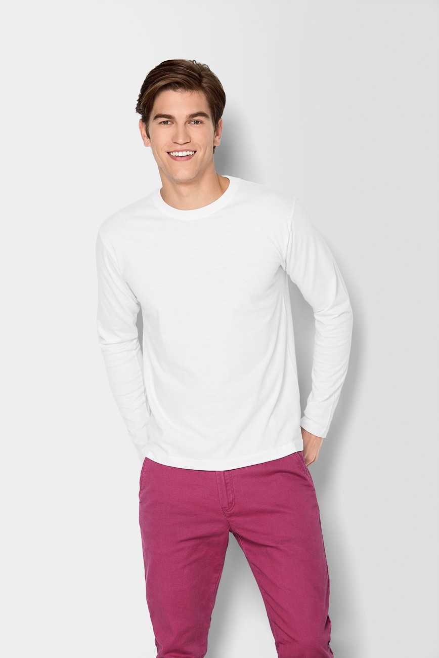 MALFINI PICCOLIO PROGRESS LS P75 BAWEŁNIANA koszulka z długim rękawem S Rozmiar S