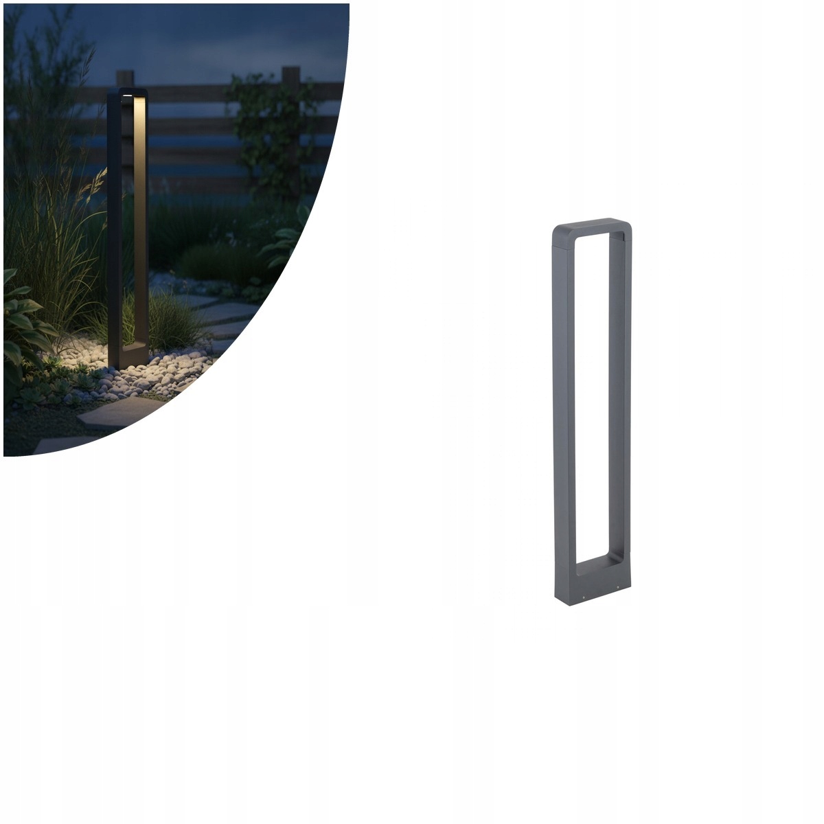 Led záhradný stĺpik šedý Arius moderný do záhrady IP54 Tk Lighting