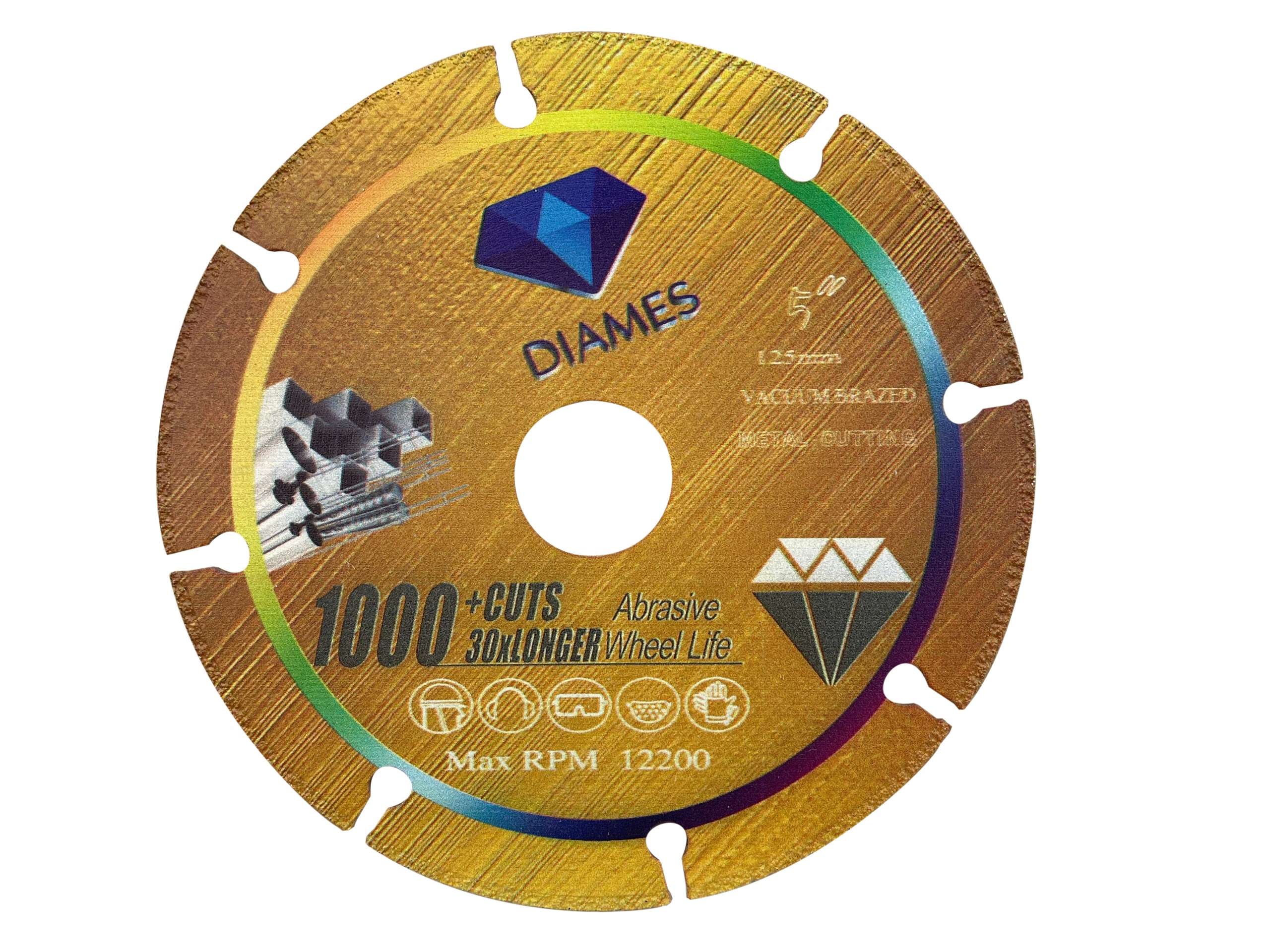 

Tarcza Diamentowa Diames 125 MM Cięcie Metal Pręt