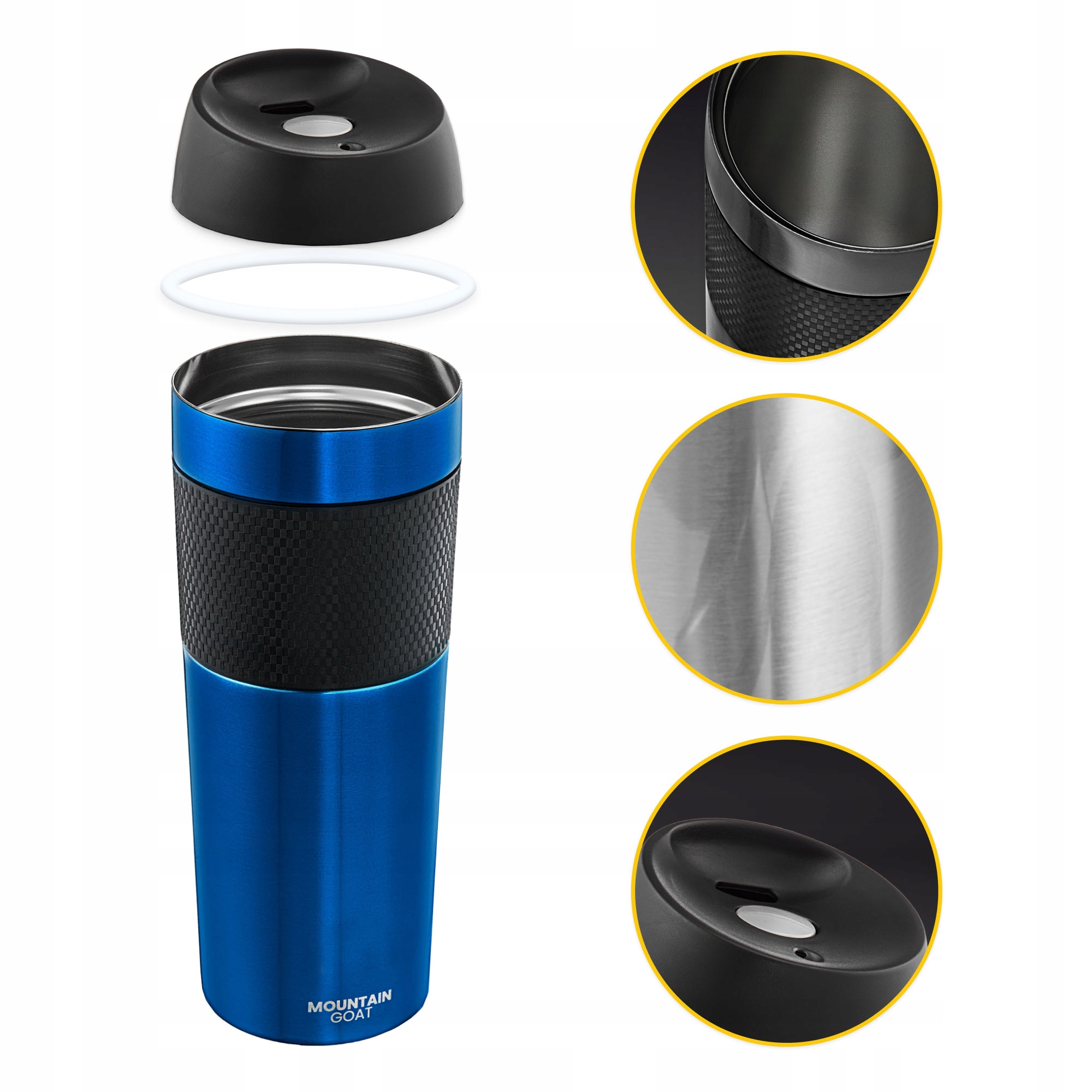 KUBEK TERMICZNY STAL NIERDZEWNA TERMOS BIDON 400ml Marka Mountain Goat