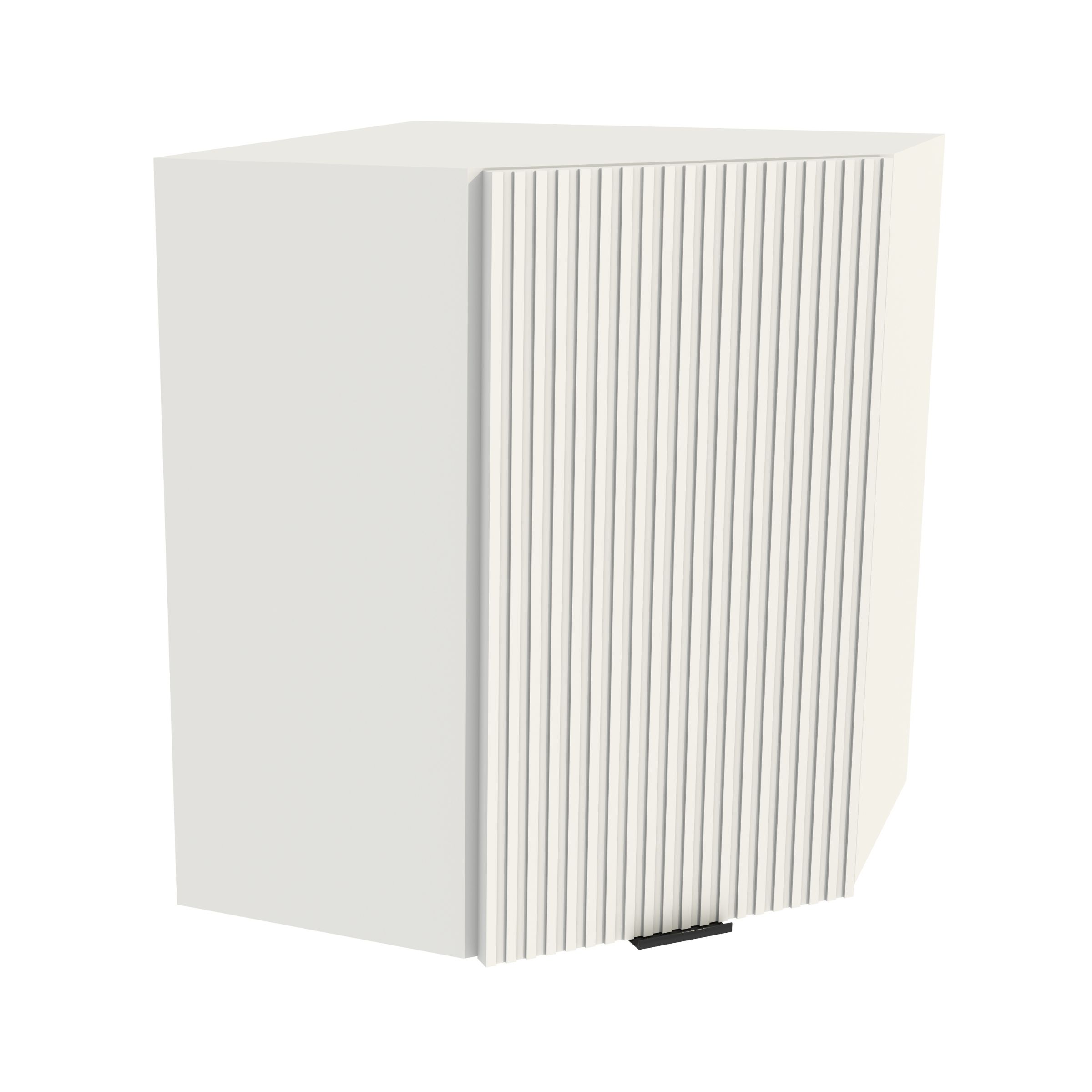 Kuchyňská skříňka horní rohová 60/72 Vigo Bílá přední strana Ryfla Bílá Mat