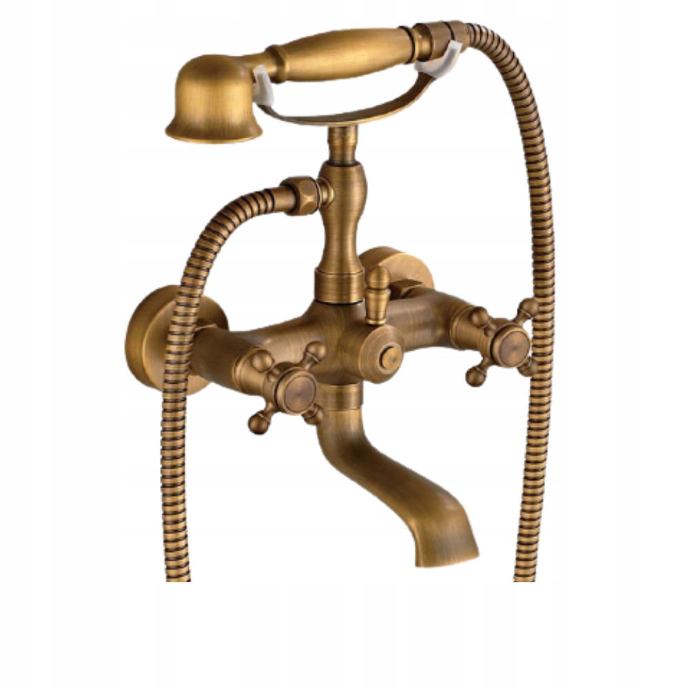 RETRO bateria wannowa LUKSUSOWA ZŁOTA