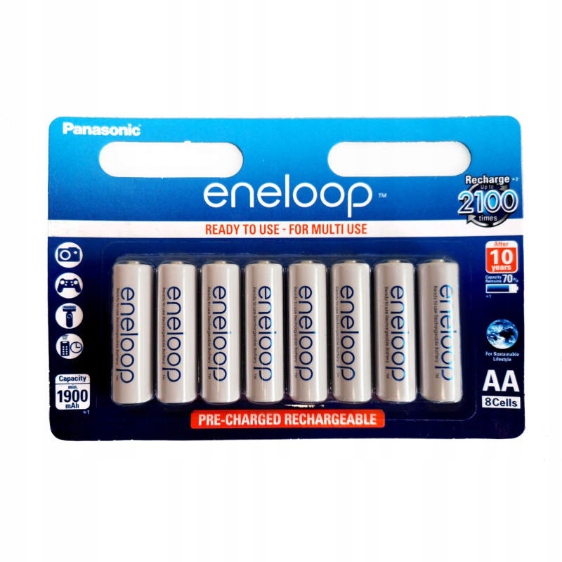 

8 X Akumulator Panasonic Eneloop R6/AA Blister