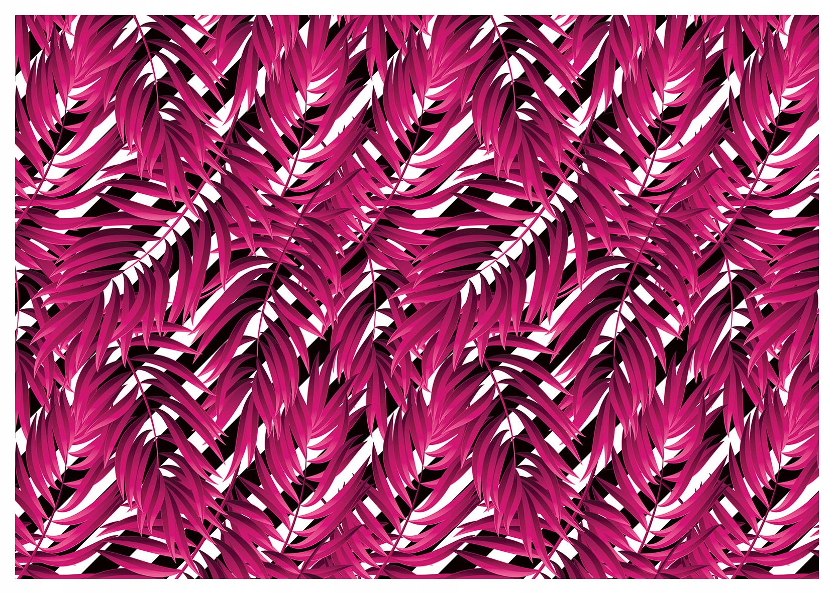 Vliesová fototapeta Tropická Magenta Listy Abstrakce 350x250 lepidlo