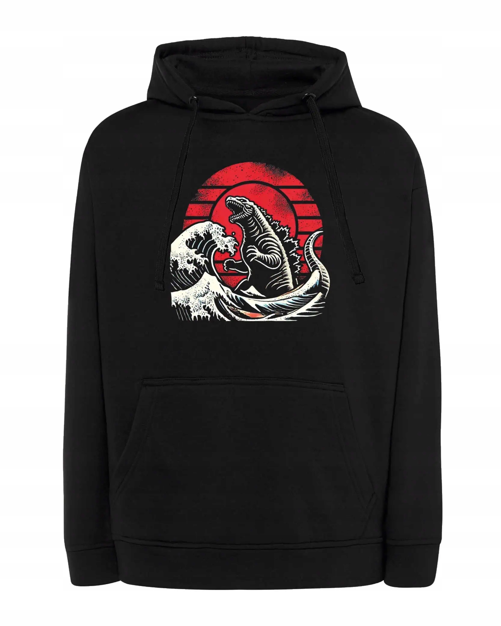 Mikina s kapucí Godzilla Japonsko Kaju Moře Černá L