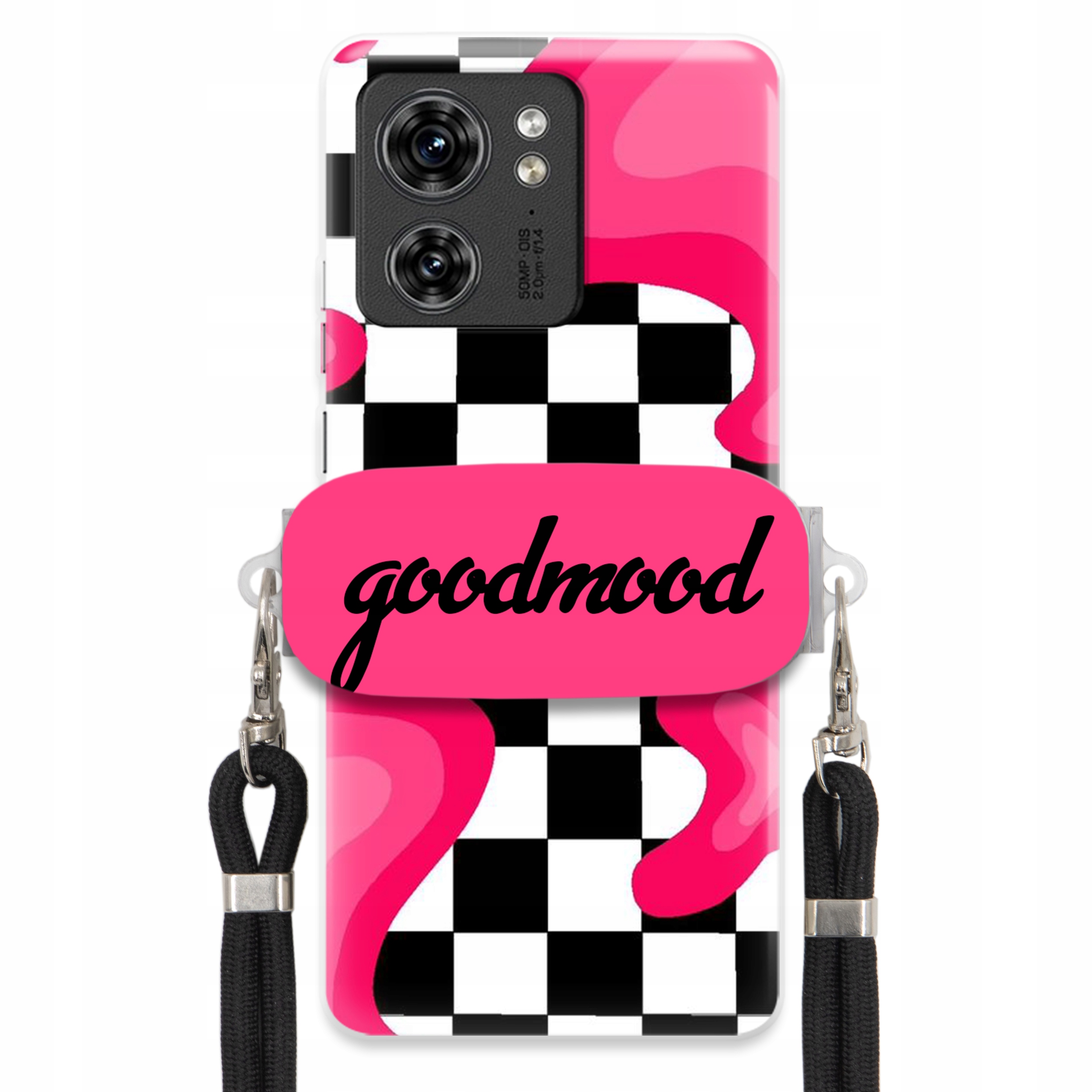 Pouzdro Pro Motorola Edge 40 Set Case Držák Na Vodítko Černá For Teen Splash